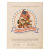 Image 2 : An America on Parade Certificate of Appreciation.