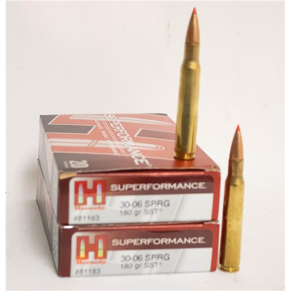 2 BOXES OF HORNADY SUPER PERFORMANCE 30-06