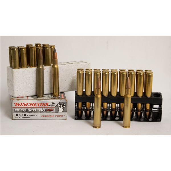 LOT OF THIRTY-THREE 30:06 BULLETS