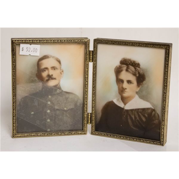 ANTIQUE SOLDIER PICTURE FRAME