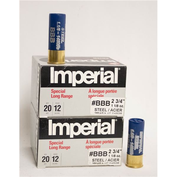 2 BOXES OF IMPERIAL 126A 2-3/4 BBB SHOT