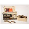 Image 1 : 1 BOX VINTAGE WINCHESTER 22 LR SHELLS AND 1 BOX