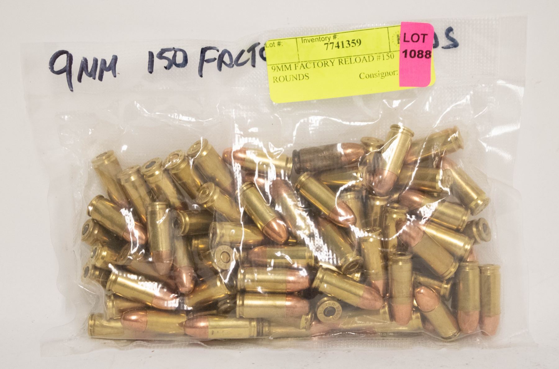 150 Rounds Book 9MM FACTORY RELOAD #150 ROUNDS