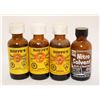 4 PARTIAL BOTTLES OF NITRO POWDER SOLVENT