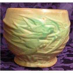 Nelson McCoy #22 Jardinière, Flying Birds Motif, No Mark, 7.5 Inches, Ca. 1935