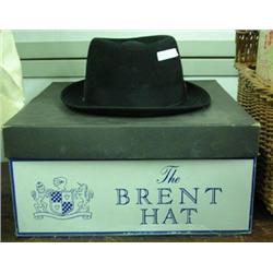 Man's Felt Hat By ' Brent' With Box, Size 7 1/4