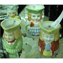 Four Miniature Toby Jugs, 2 Occupied Japan, 2 Made In Japan