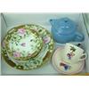 Image 1 : Nippon Hand Painted 9 1/2 Inch Plate With 3 Dessert Plates, Brownie Downing Cup And Saucer And Fiest