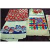 Image 1 : Lot Of Linens - Six 1950's Tablecloths, 2 With Matching Napkins