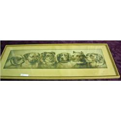 Framed Print Of Dogs