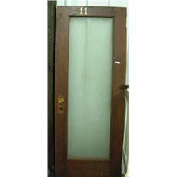 Old Office Door With Glass Center Insert