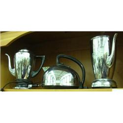 Chromeware - 3 Coffee Pots And 1 Tea Kettle