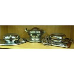 3 Vintage Waffle Irons
