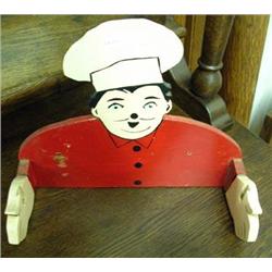 Wooden Hand Made Chef Towel Rack