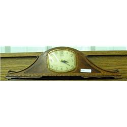 Ingraham Self Starting Napoleon Style Clock With Oak Case