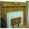 Image 1 : Oak Fireplace Surround With Columns And Mantle