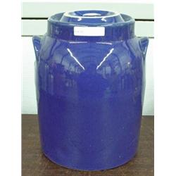 Blue Crock Cookie Jar