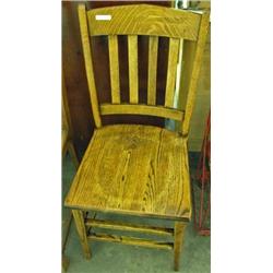 Oak Slat Back Chair