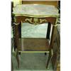 Image 1 : French Style Lamp Table With Ormolu Decor And Marble Top