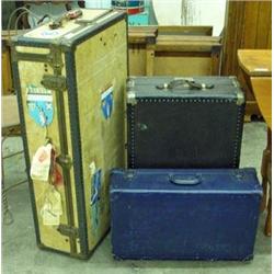 Three Vintage Suitcases