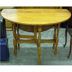 Pine Gateleg Dining Table - Extends From 11 Inches To 42 Inches
