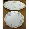 Image 1 : Two Porcelain Plates - Haviland And Co. With Hand Painted Roses And Charles Field Haviland W/ G O A 