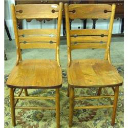 Set Of 6 Oak Dining Chairs