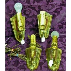 4 Vintage Wall Sconces