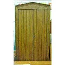 Pine Closed Front Bead Board Corner Cabinet Constructed With Square Nails