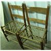 Image 1 : Two Side Chairs With Rawhide Seats