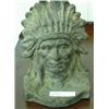 Image 1 : Stone Indian Chief Bust, Bookend Style
