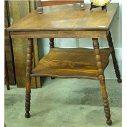 Square Oak Parlor Table