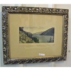 Framed Photo In Beautiful Frame - ' Lake Chelan' By Winter Photo Co