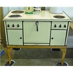 Old Westinghouse Porcelain Electric Cook Stove, Type GB64, Serial #350279