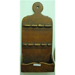 Wall Mount Spoon Rack With Great Patina
