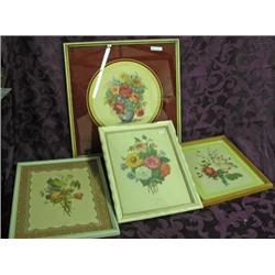 Lot Of 6 Framed Floral Prints