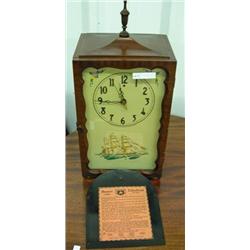 Revere Westminster Chime Telechron Motored Clock ' Clipper Ship Sweepstakes'