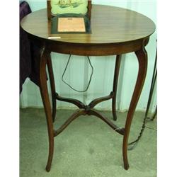 Round Mahogany Lamp Table