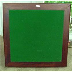 Folding Game Table, Mahogany With Green Felt Top