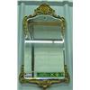Image 1 : Gilt Framed Beveled Mirror With Medallion Top