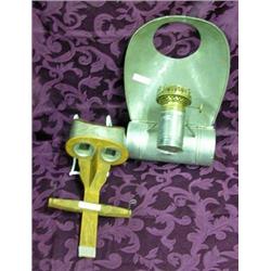 2 Primitives - Stereopticon Viewer And Galvanized Wall Mount Lantern