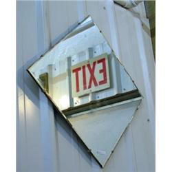 Vintage Diamond Shaped Beveled Mirror