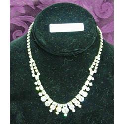 Rhinestone Drop Necklace, Sign La Rel