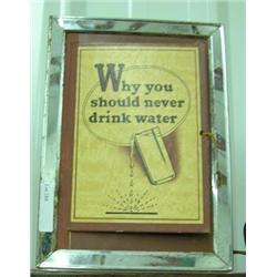 Motion Lamp ' Why You Should Never Drink Water' ( Opening Door Reveals The Reason)