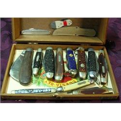 Pocket Knives (13) - 2 Bo Scout, Pal, 3 Schrade Old Timers, 1991 Winchester, Etc.