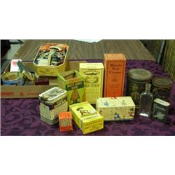 Lot Of Advertising - Tobacco Tins, Bottles, Boxes, Etc.