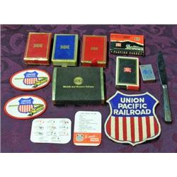 Railroad Collectibles - Frisco, Rock Island, N W Playing Cards; '47 Union Pacific Pocket Cards For P