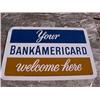 Image 1 : Sign - Bank Americard, Metal Double Sided, 1960