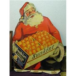 Sunkist Santa Double Sided Cardboard Display, 28 1/2 X 37