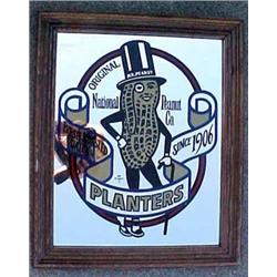 Framed Sign - Planters Peanuts, Mr. Peanut Mirror